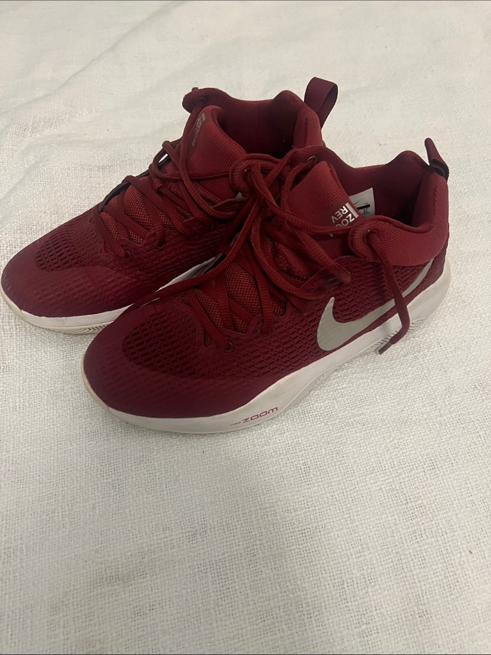 Retro Nike Women’s Zoom Rev 2017 in"Team Red" - Maroon Sz 7 Good with Some Wear